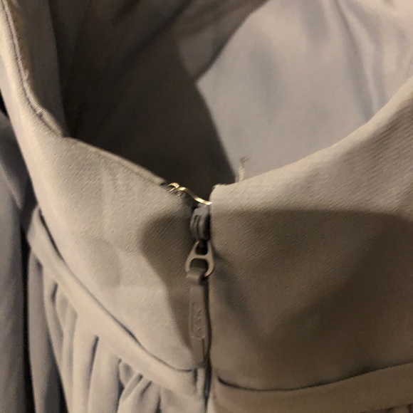 Misty Blue/Gray Bridesmaid Dress - Picture 3 of 3